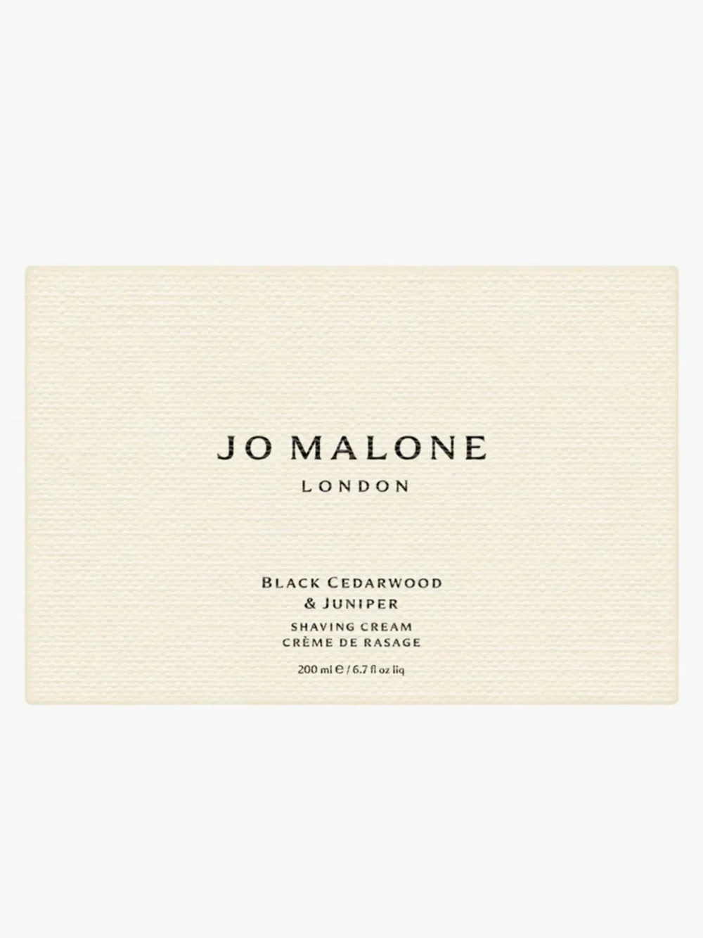 Jo Malone Shaving Cream in Black Cedarwood & Juniper - BNIB - 6.7oz